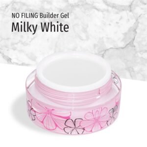 JK No Filing Builder Gel - Milky White - Image 1